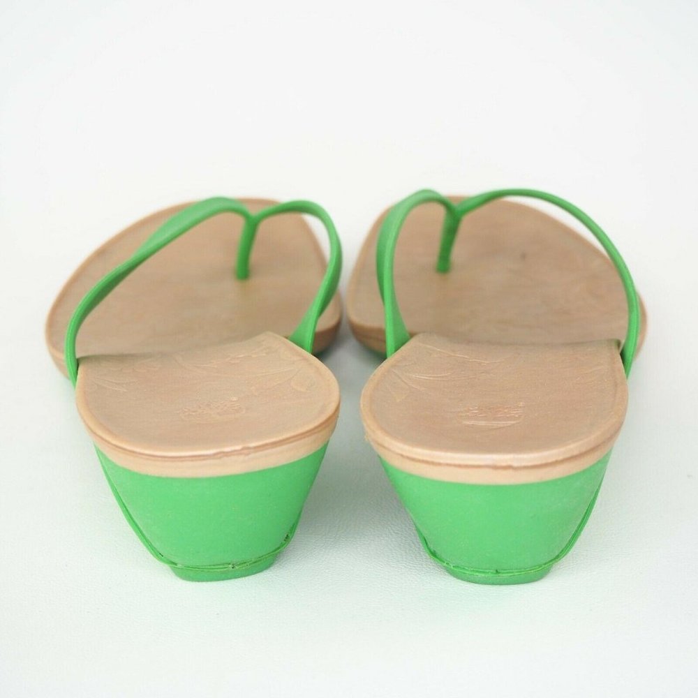 Timberland Flirtatious Thong Women Sandal Green Rubber Comfort Sz 8 - Picture 5 of 11